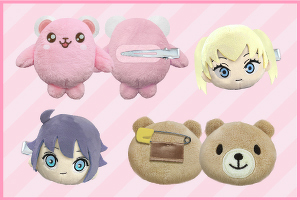 ぬいぐるみ前髪クリップ・ぬいバッジイメージ画像