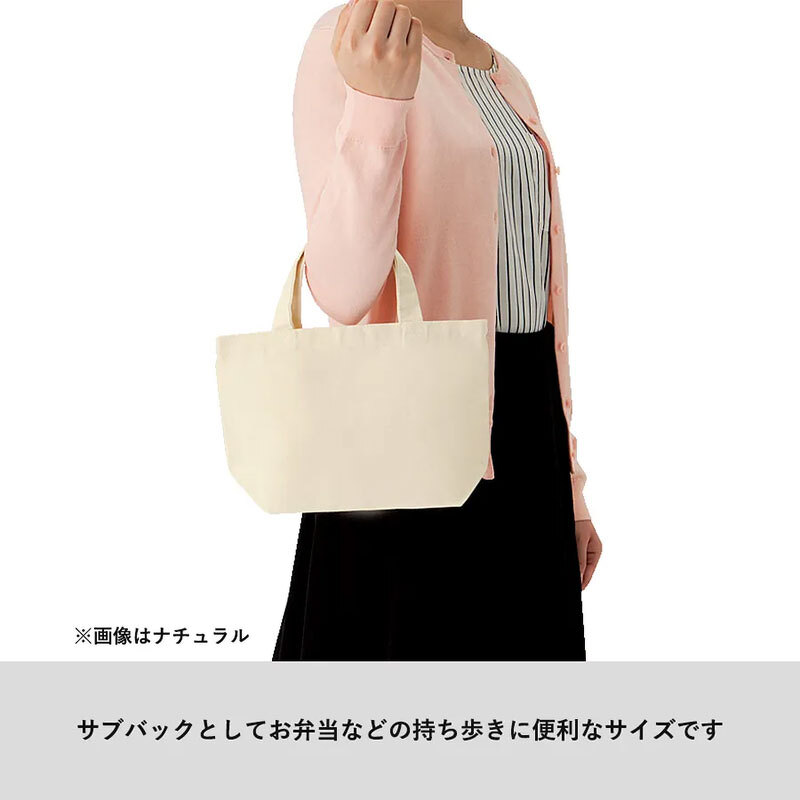 サブバッグとしてお弁当などの持ち歩きに便利なサイズです