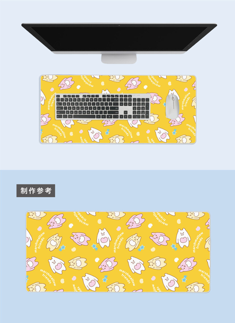 キーボードとマウスの両方を乗せる事ができる人気のあるサイズ。