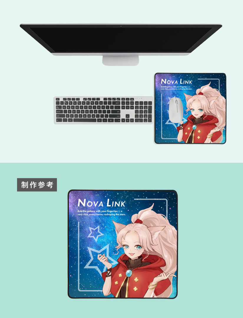 シューティングゲームなど、マウスを大きく動かす動作に適したサイズ。