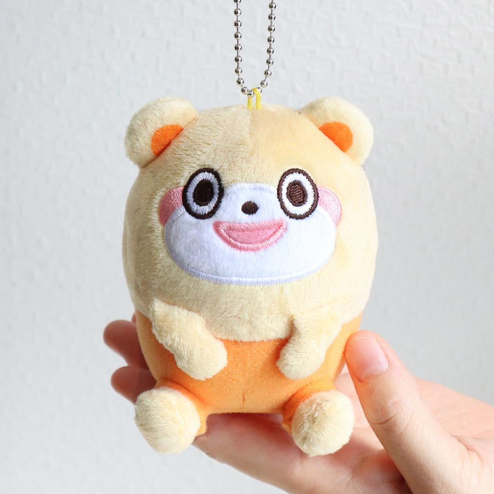 くまぽ　手のひらの上