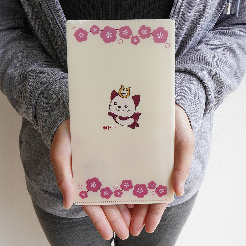 クリアファイル　身体の前