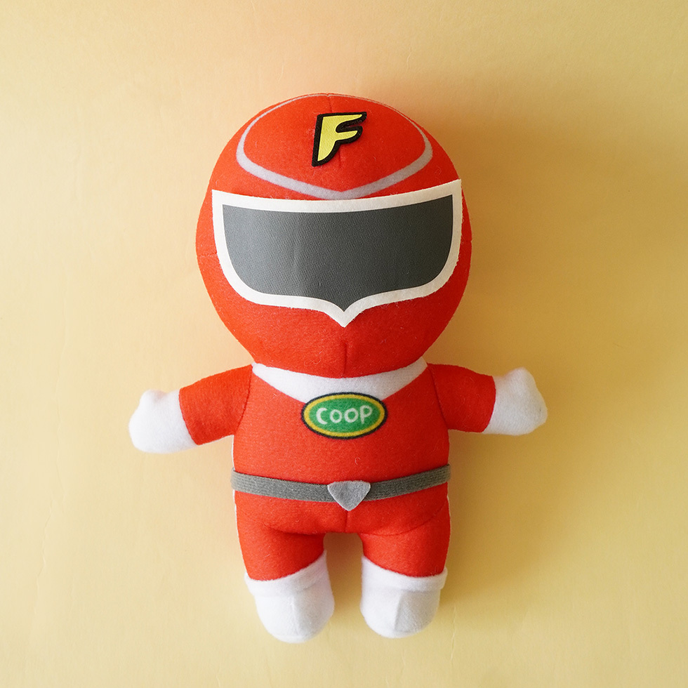 タクハイレッド　ぬいぐるみ正面