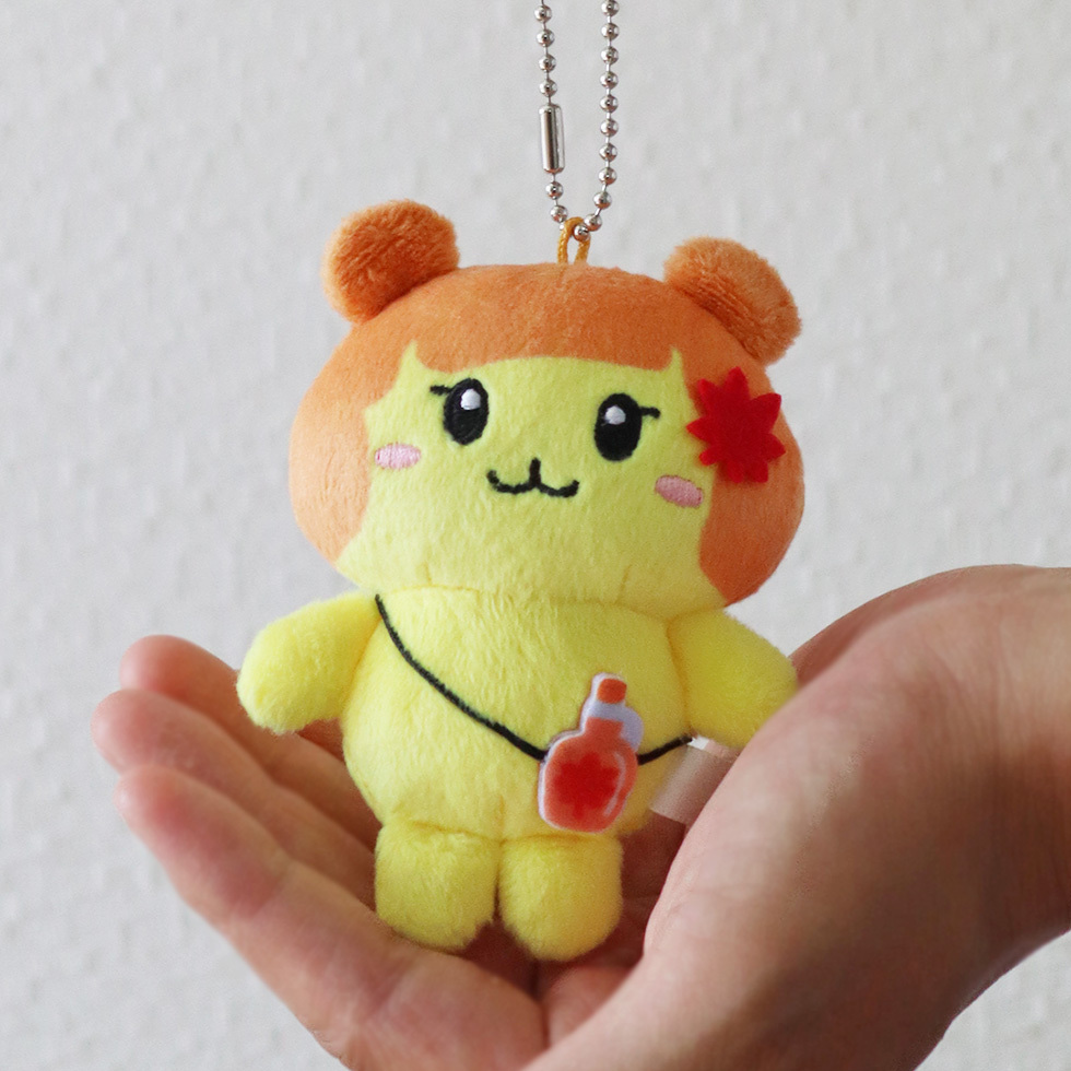 ボールチェーン付き　手の上