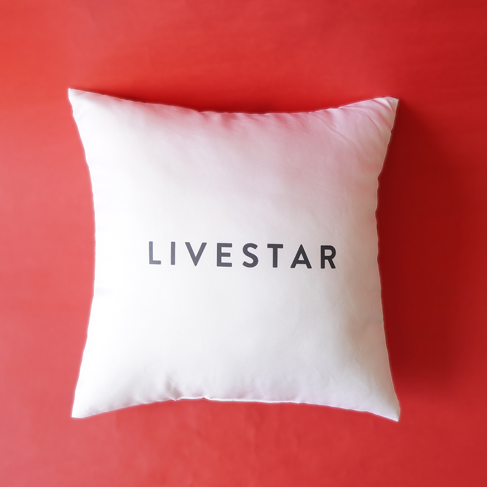 白クッション　背面