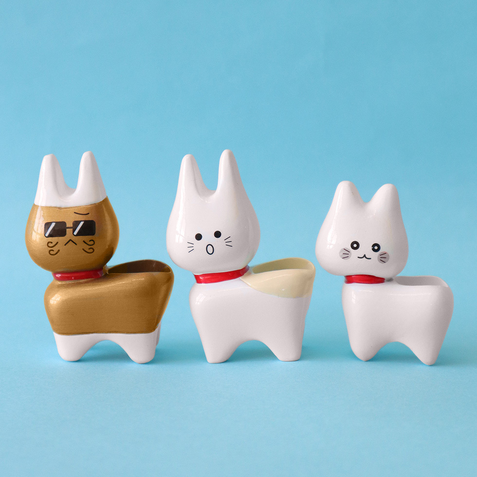 はにゃんこ　３体