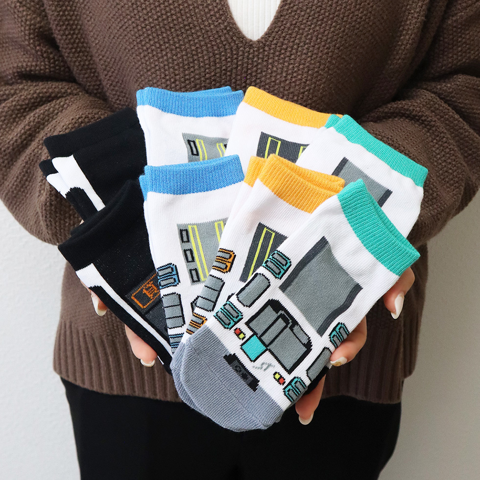 靴下2種類 身体の前