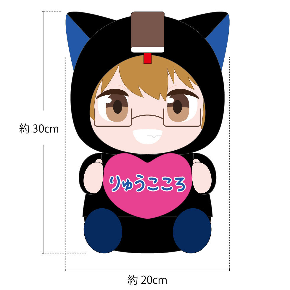 30cmぬいぐるみ（黒）完成図 