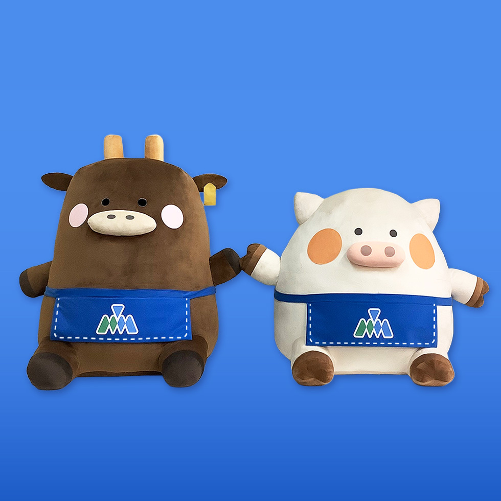 もぉさん。120cm＆ぶぅさん。100cmぬいぐるみ 