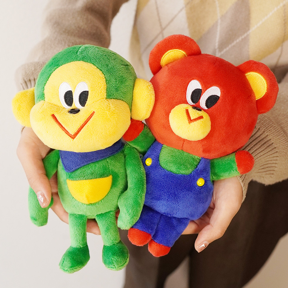 2種ぬいぐるみ 身体の前