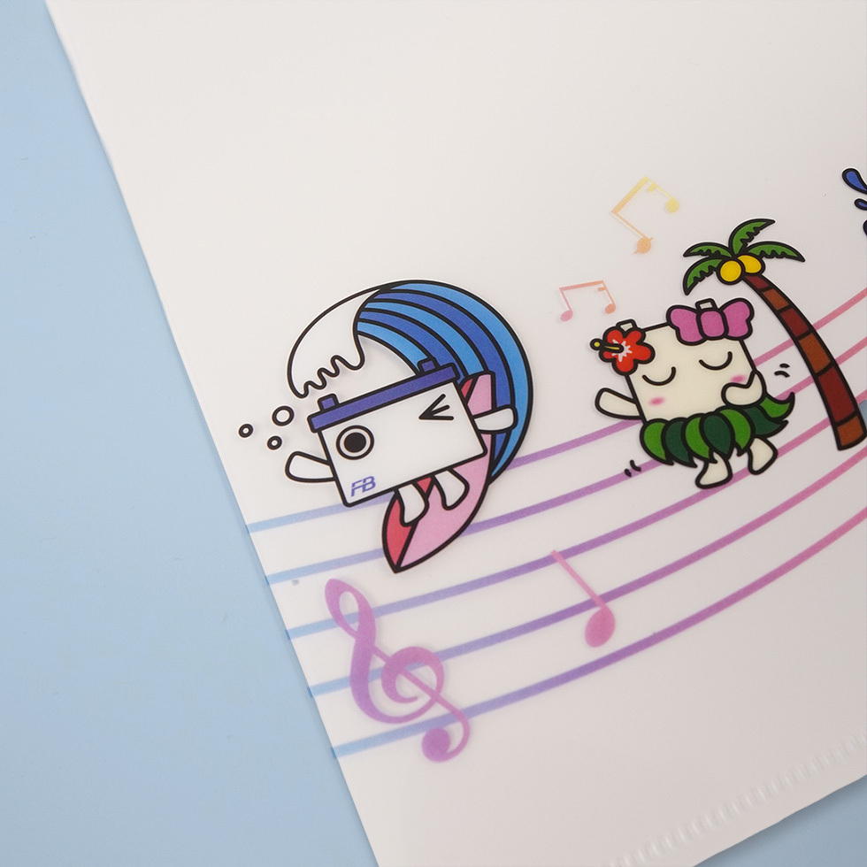 A4クリアファイル　正面イラストアップ