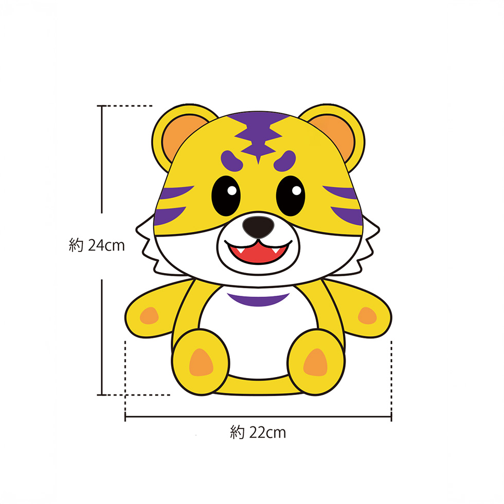 てんてん とらじろう 7cm / 25cmぬいぐるみ のーわん くまごろう 7cm
