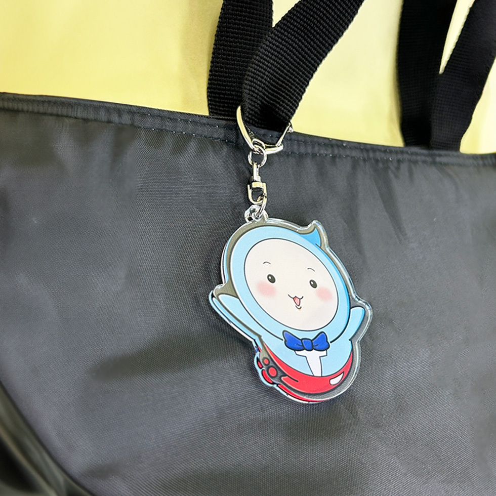 ティッピー アクリルキーホルダー バッグ斜め