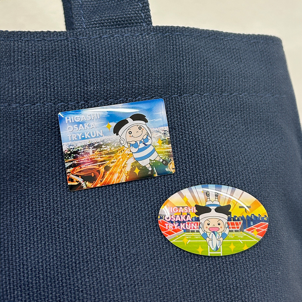 トライくん　ピンバッジトートバッグ