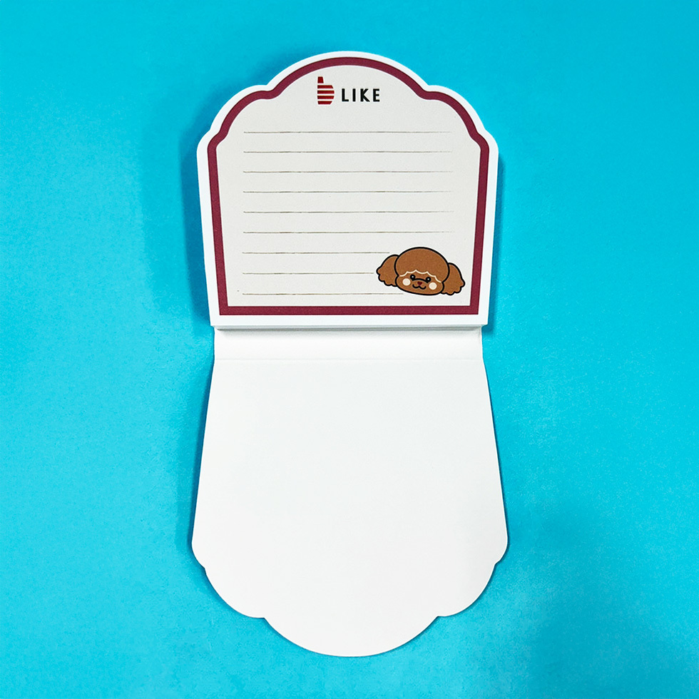 ライクちゃん ダイカットメモ帳