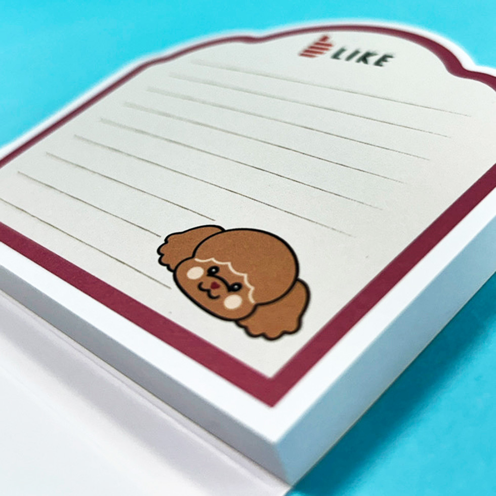 ライクちゃん メモ帳　中面アップ