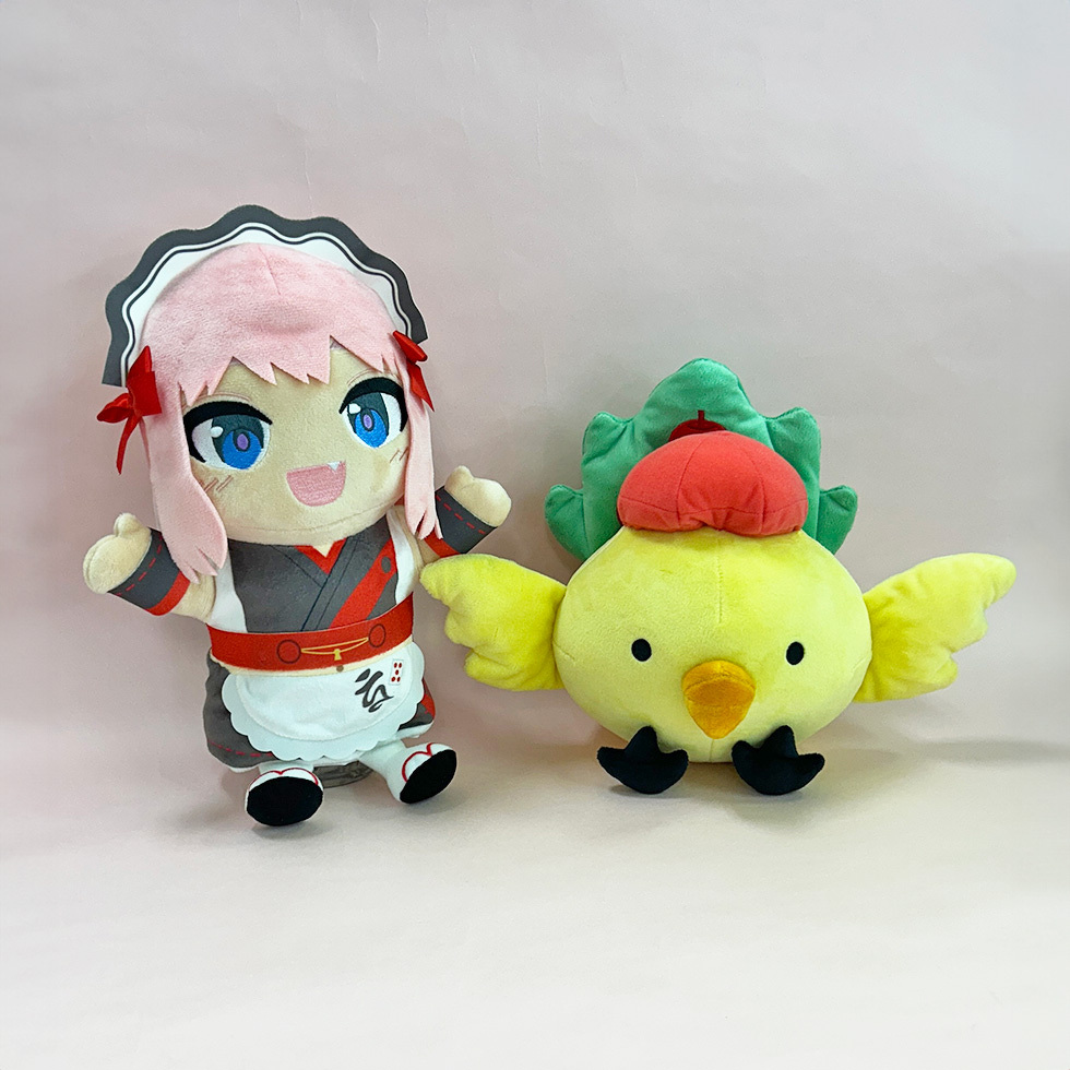 千羽黒乃　指入れパペット / イーソーくん　20cmぬいぐるみ