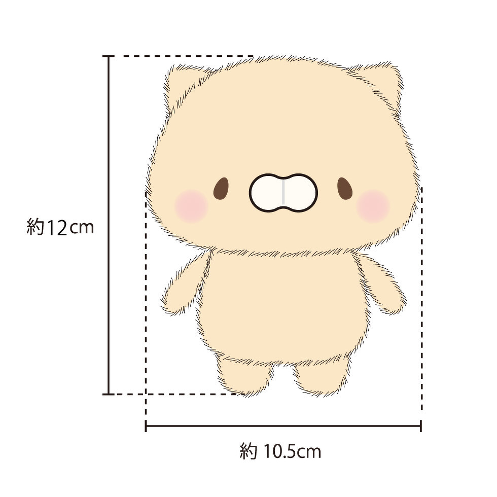 クリーム 12cm 完成図