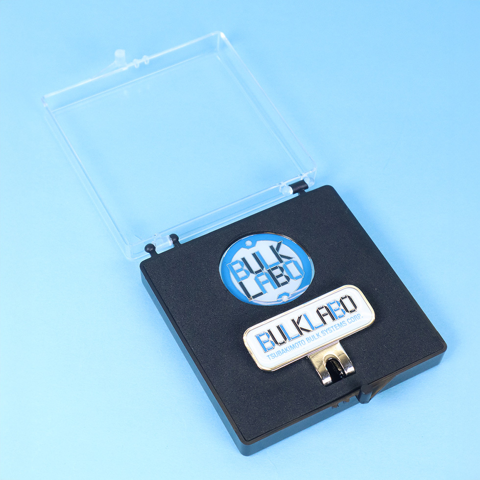 BULK LABO　金属ゴルフマーカー　ケース蓋開き