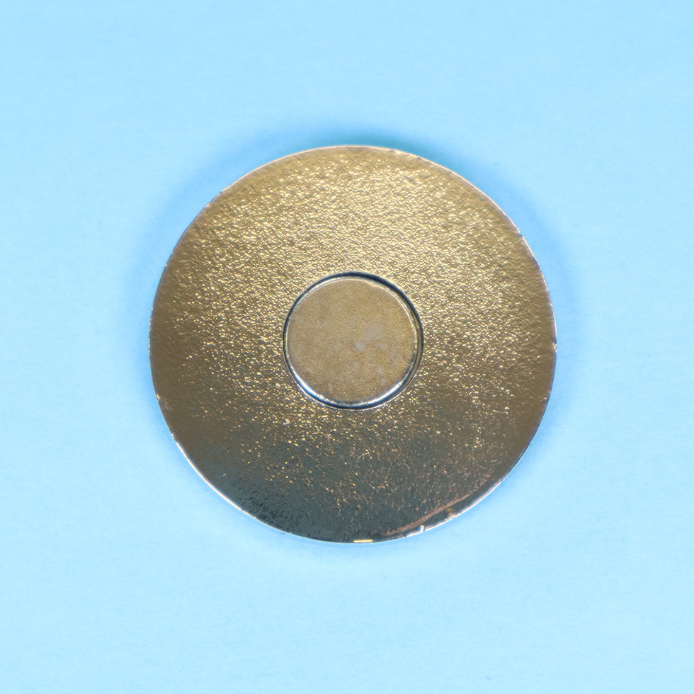 BULK LABO　金属ゴルフマーカー　丸　裏面