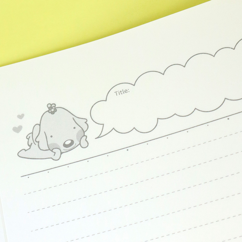 ハッピーB5ノート　中身　アップ