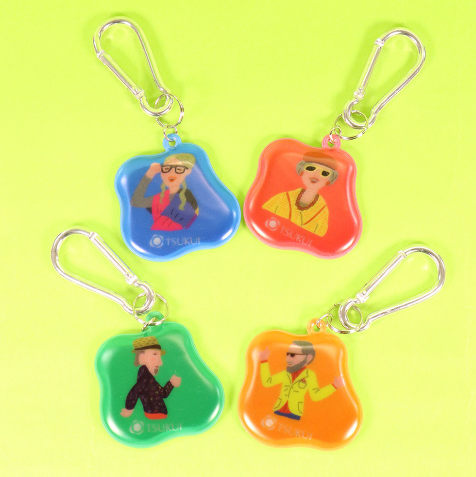 ツクイ 反射キーチェーン 正面