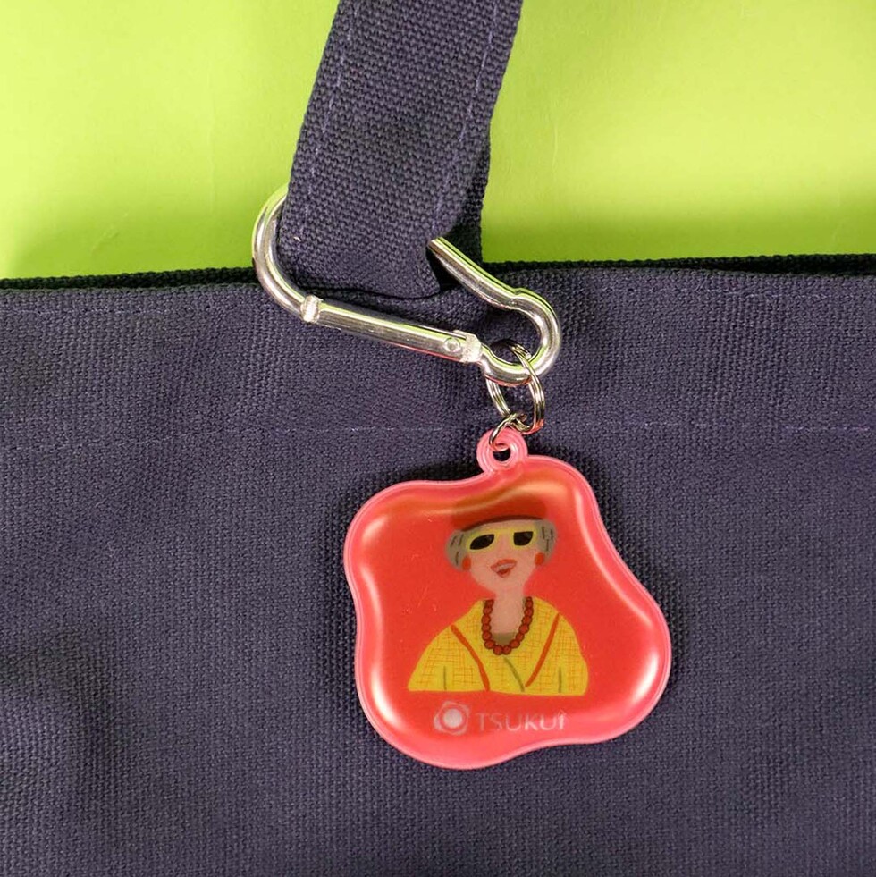 ツクイ 反射キーチェーン カバンに装着