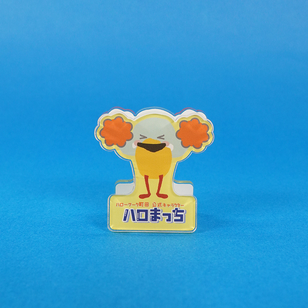 アクリルメモクリップ　両手上げ　正面