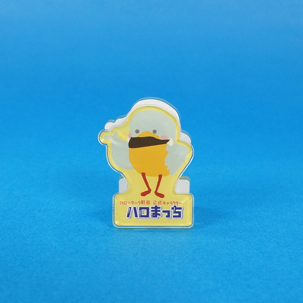 アクリルメモクリップ　片手上げ　正面