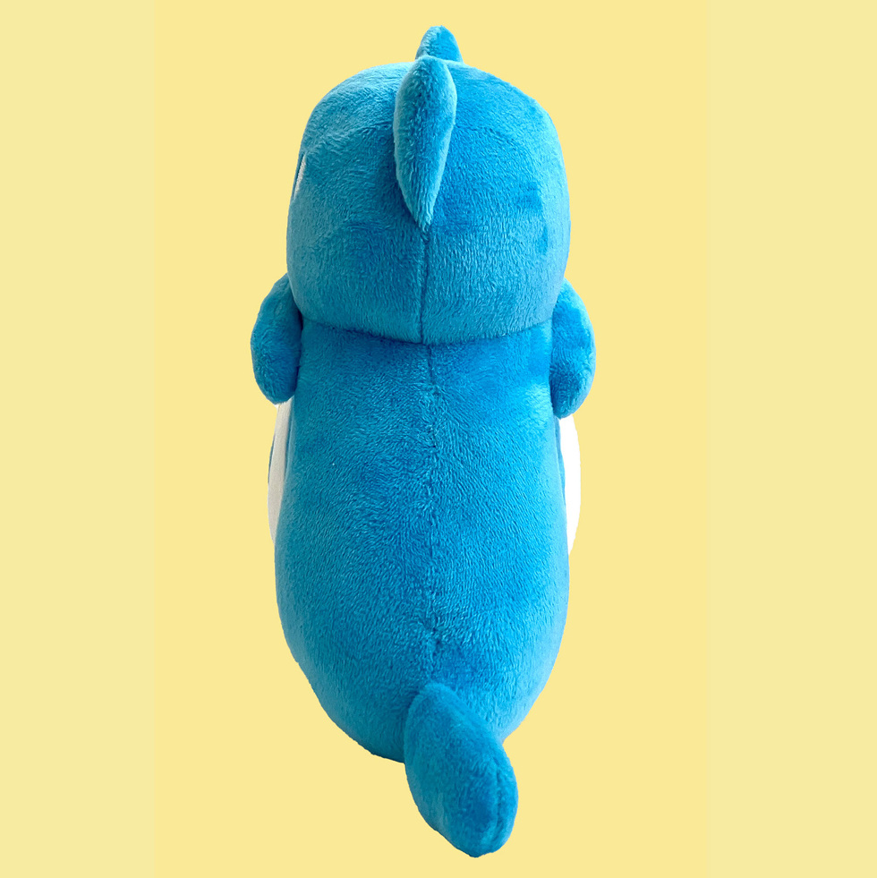 まだない 20cmぬいぐるみ(ブルー) 左面