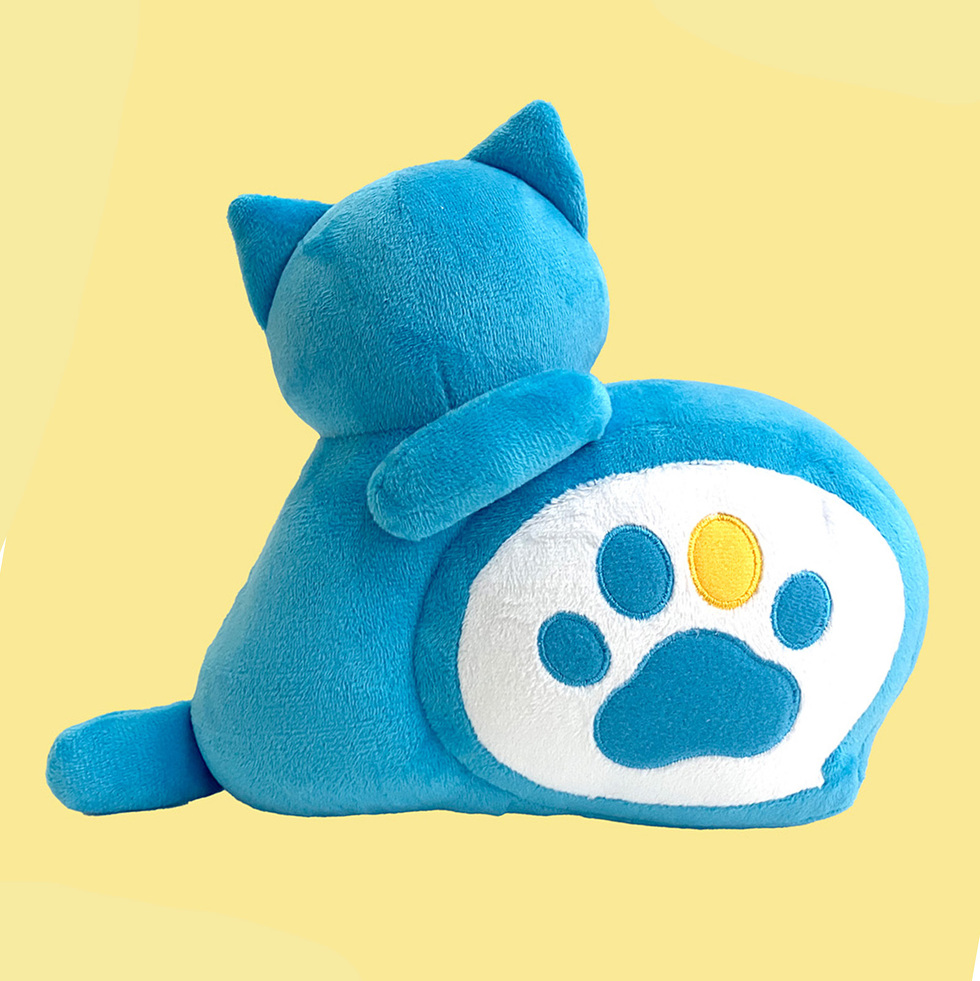 まだない 20cmぬいぐるみ(ブルー) 背面