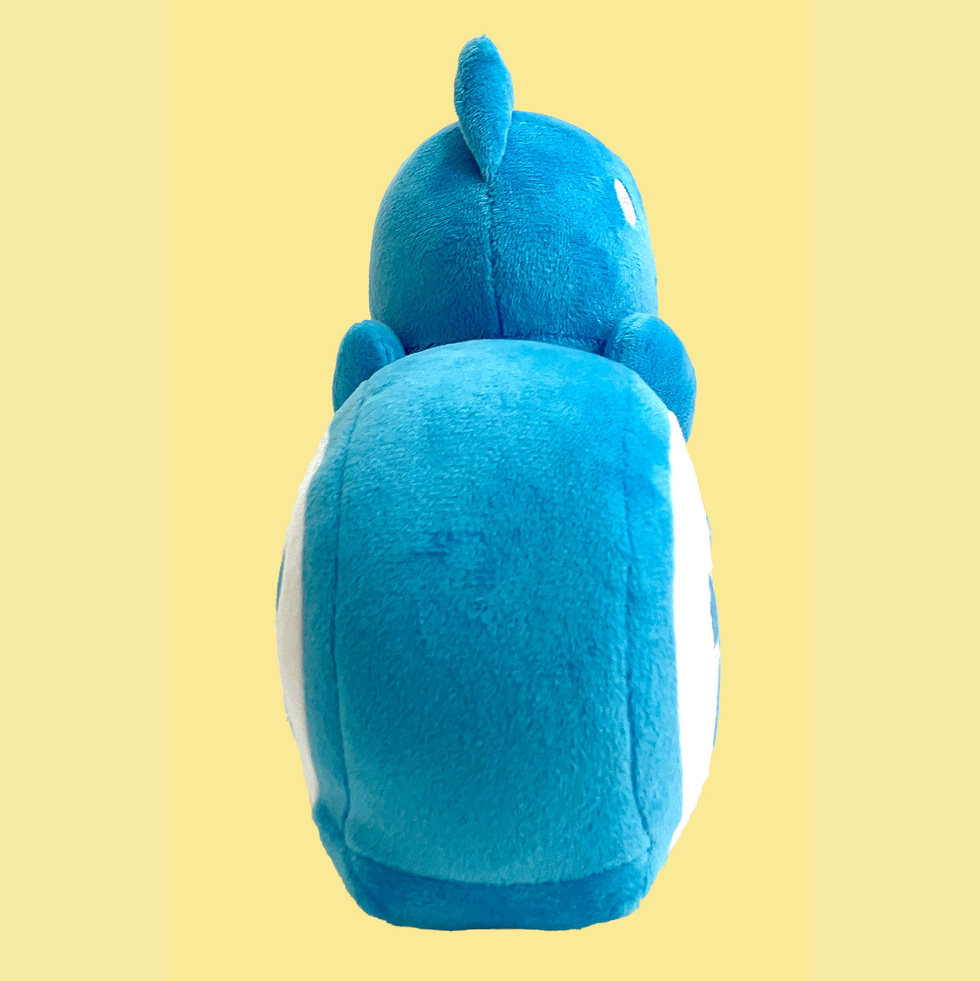 まだない 20cmぬいぐるみ(ブルー) 右面