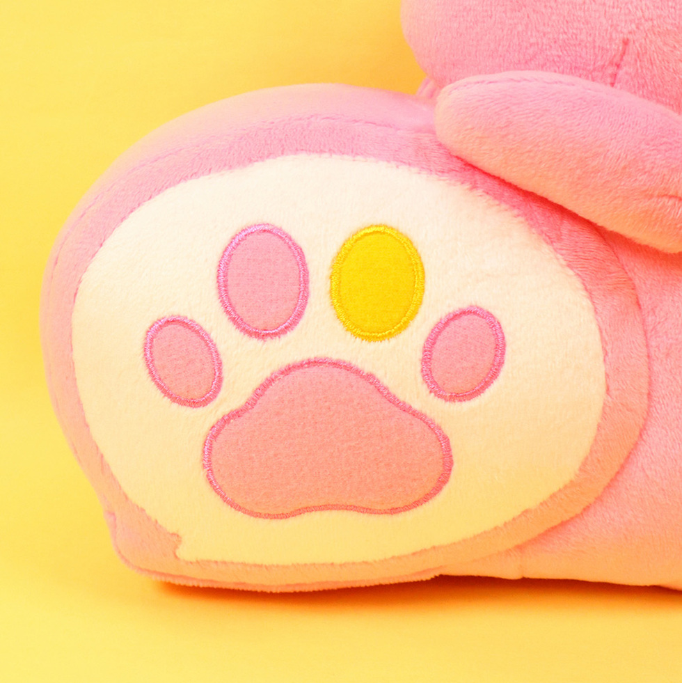 まだない 20cmぬいぐるみ(ピンク) アップリケアップ