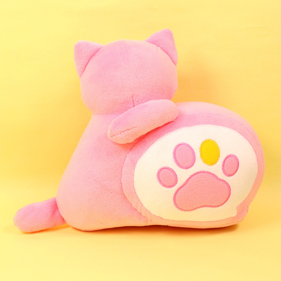 まだない 20cmぬいぐるみ(ピンク) 背面