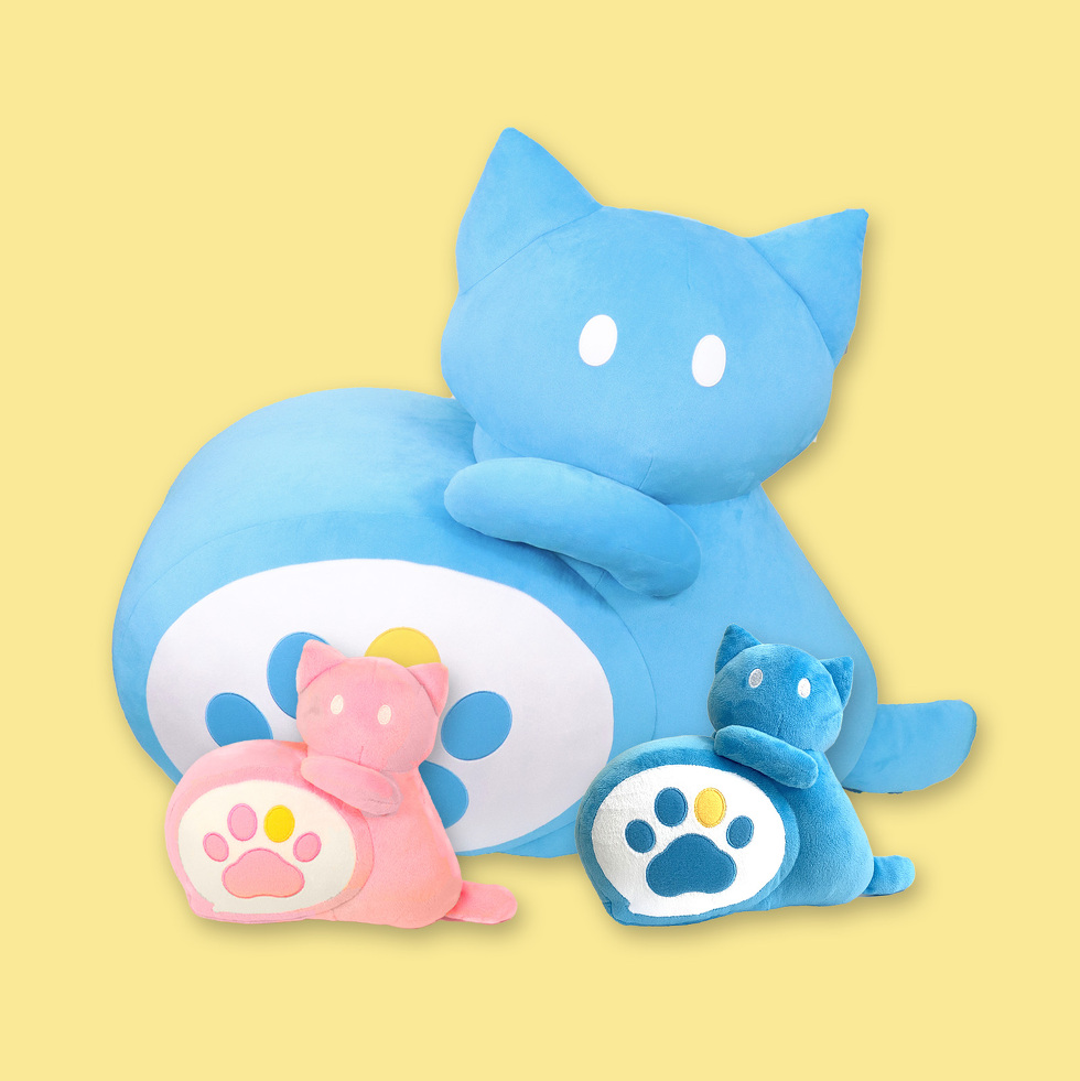 まだない 20cmぬいぐるみ 80cmぬいぐるみ 並べた図