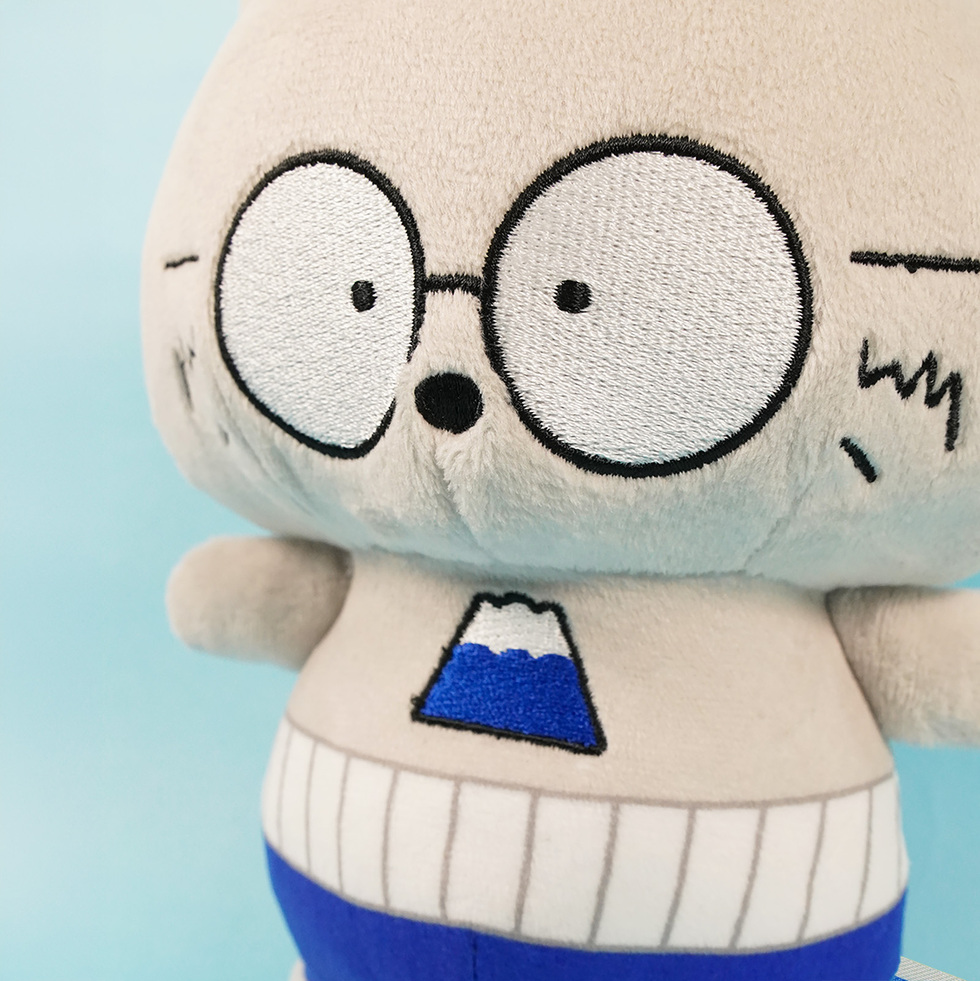 デンデン 20cmぬいぐるみ 顔アップ