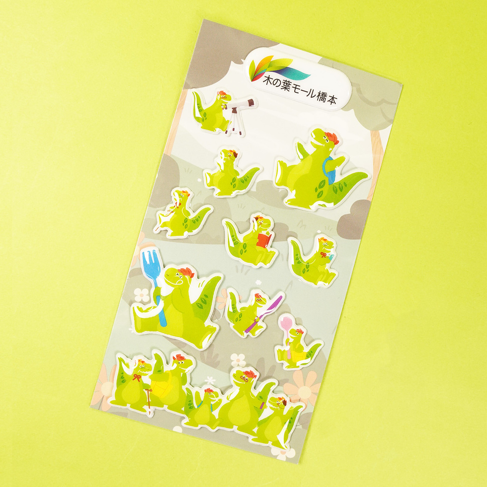 葉っちゃん ぷっくりシール 表面