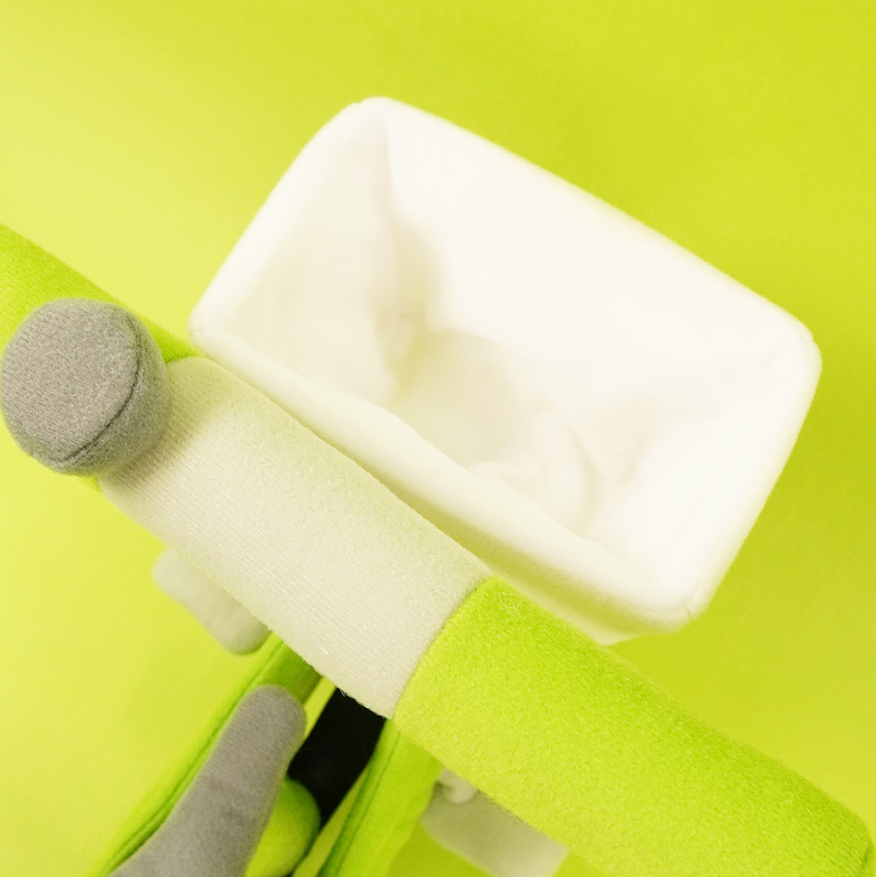 こうえきしんたくん 自転車 かご 上から