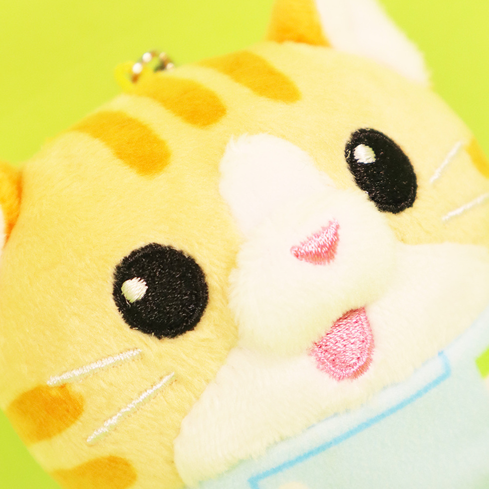 ねこ店長 10cmミニぬいぐるみ 顔アップ