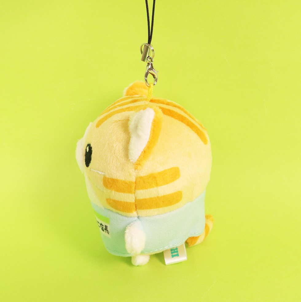 ねこ店長 10cmミニぬいぐるみ 左面