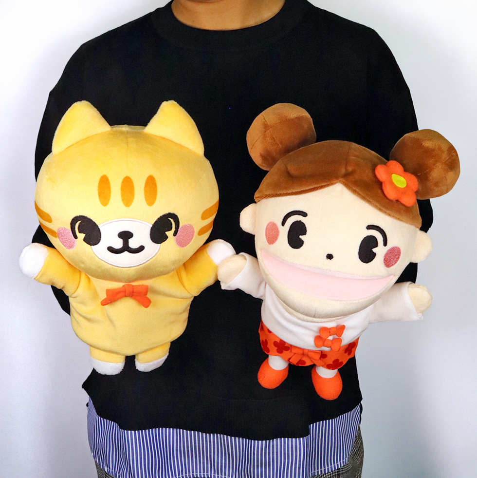 つくしちゃん・むさし 手を入れた状態