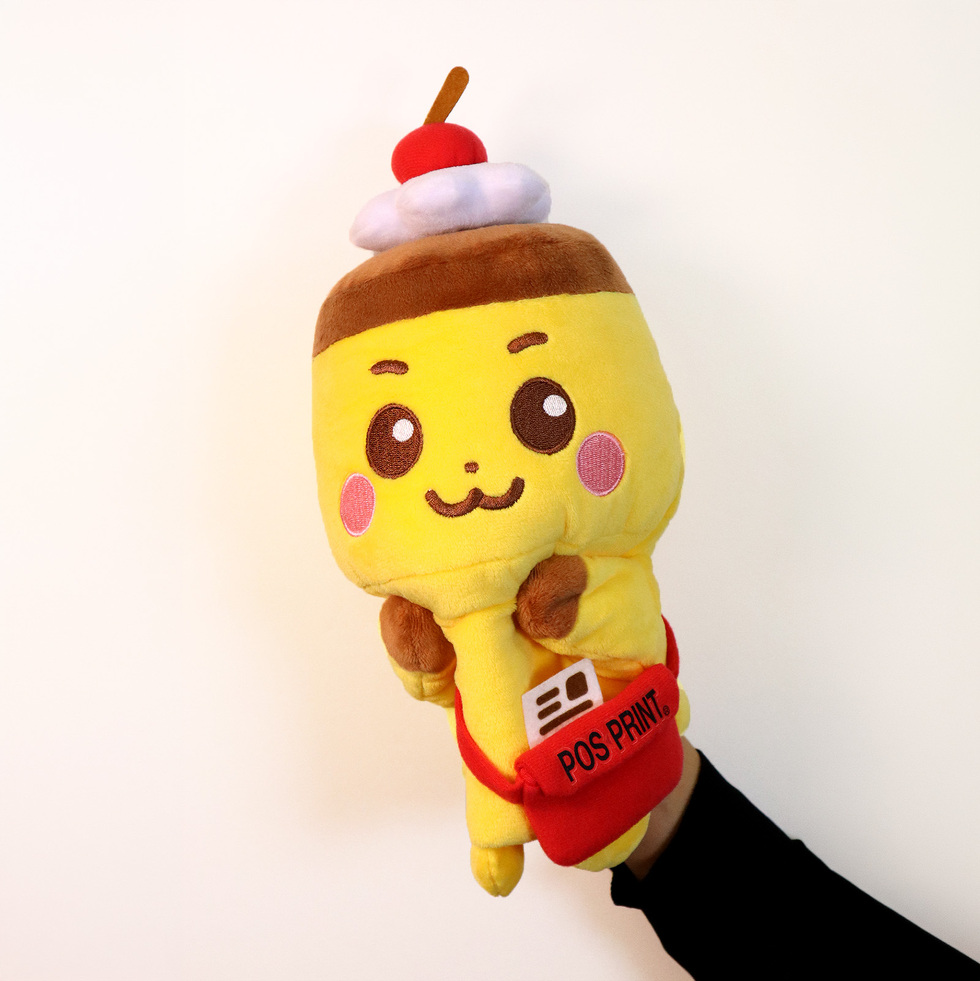 ポスプリンちゃん 指入れパペット 装着