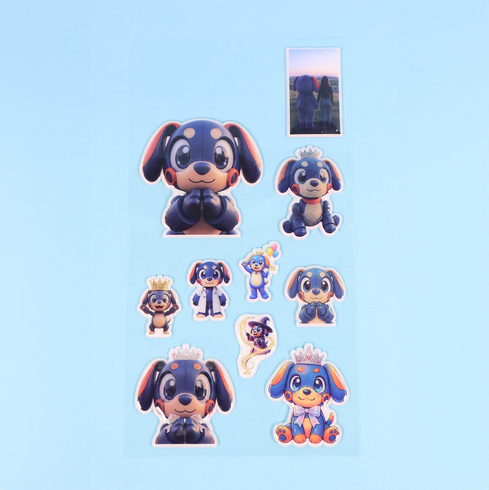 メタちゃん PVCシール シール表