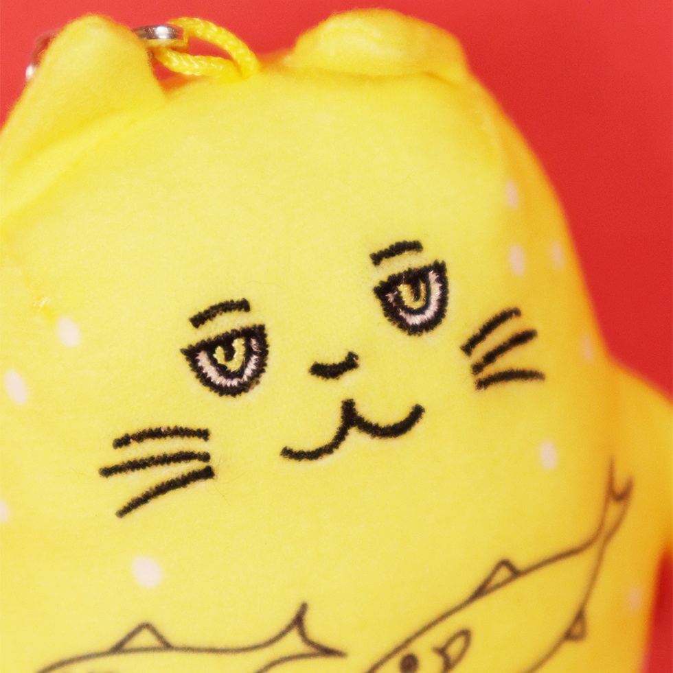 マイヅル レモネッコ 12cmミニぬいぐるみ 顔アップ