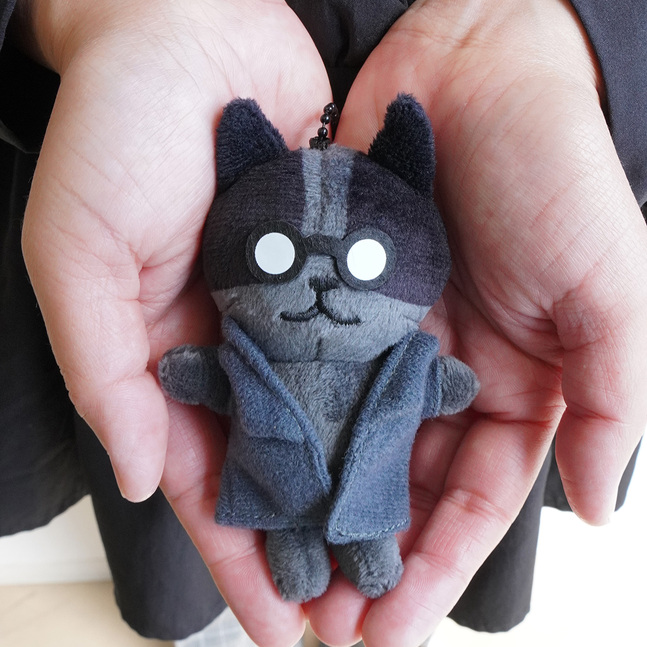 黒ネコ所長　両手の上