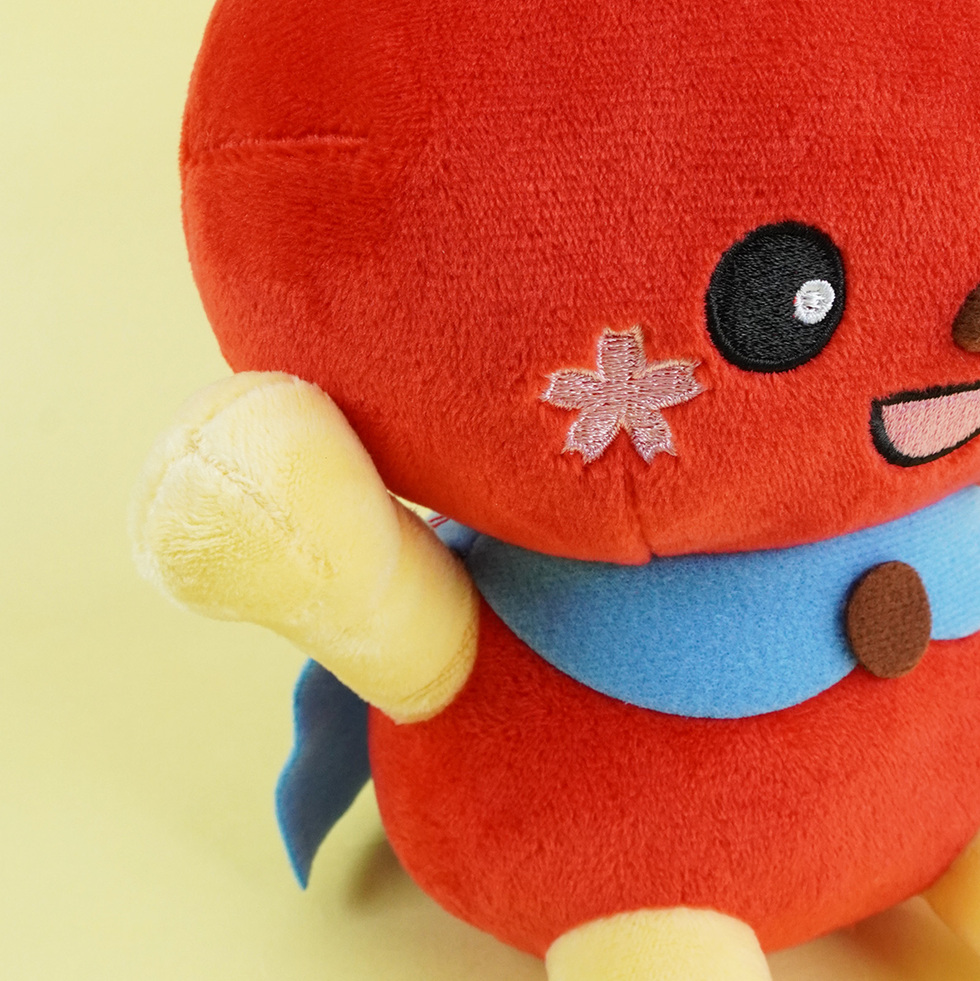 ふくりん 20cmぬいぐるみ 右側アップ