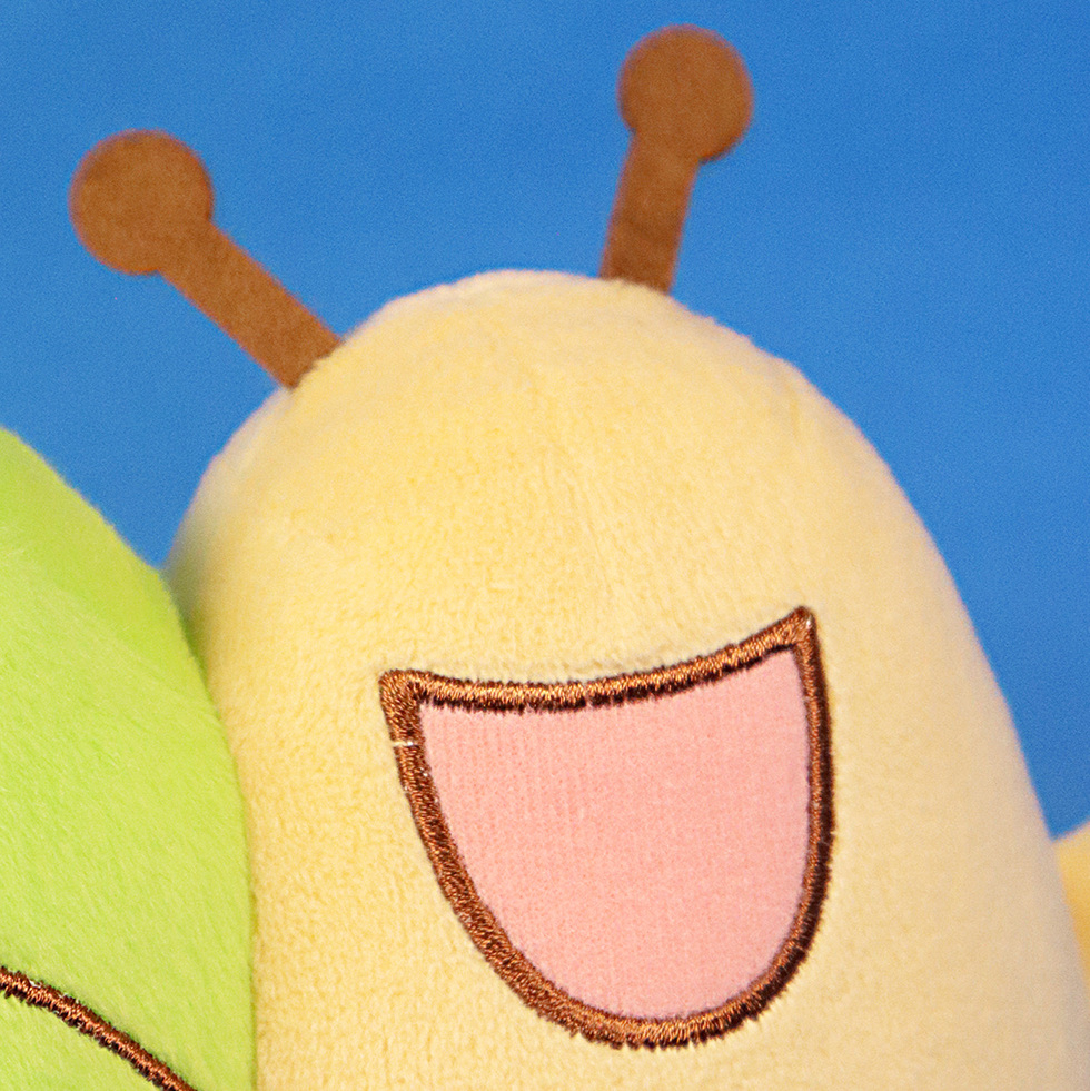 くるりん 黄緑 顔アップ