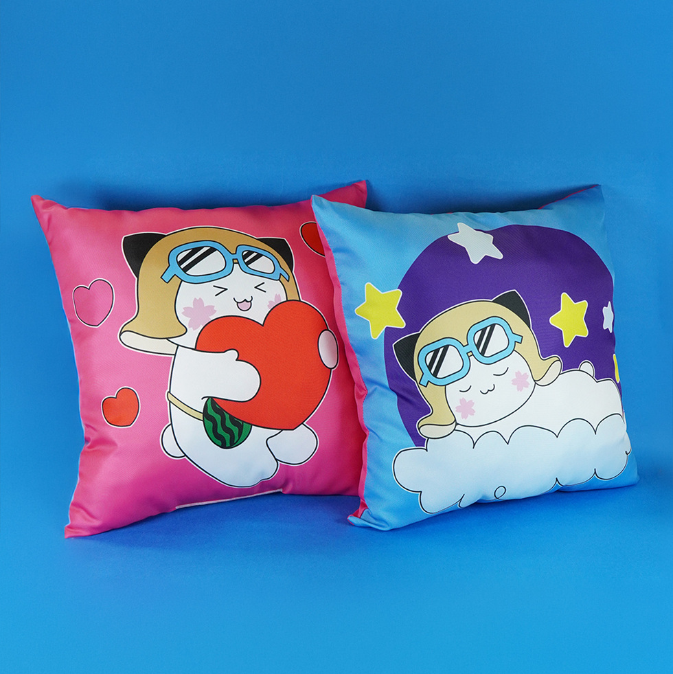あみっぺ プリントクッション2種