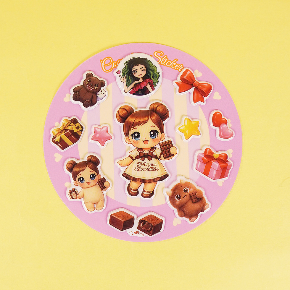 Cocochan ぷっくりシール　正面