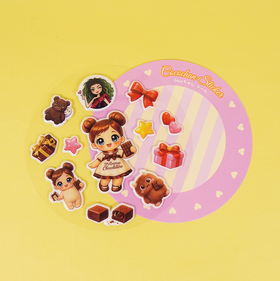 Cocochan ぷっくりシール　正面 台紙